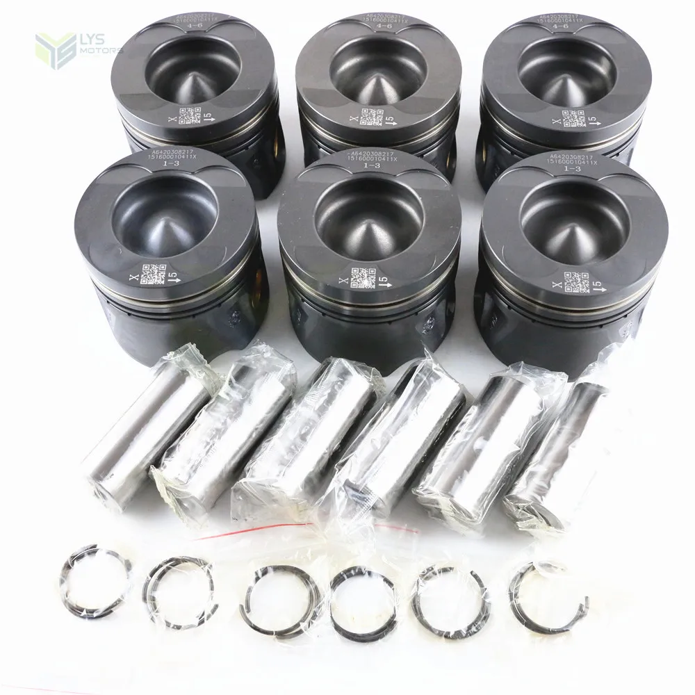 Piston kit with ring STD 050 A6420300418 A6420300518 A6420301918 A6420305517 A6420307617 for Mercedes Benz OM642 OM642.826 3.0D