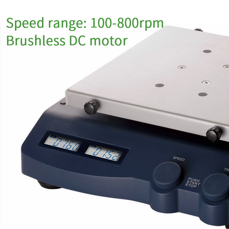 Laboratory Equipment Supplier Culture Dish Mixing Brushless DC Motor LCD Digital Orbital Shaker