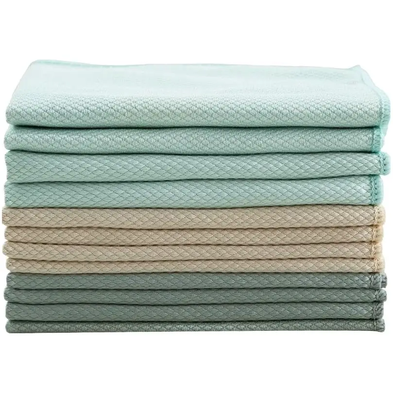 YSD chiffon micro fibr Floor 20X20 Microfiber Towel Car Cleaning Cloth Washing Non Woven Terry With Logo Printed Cleaning Cloths