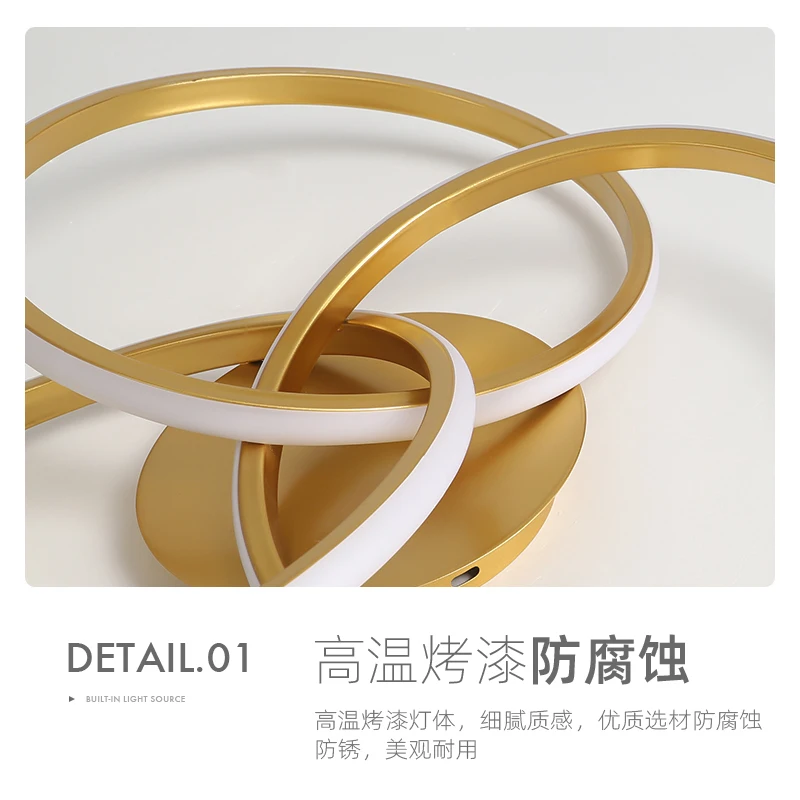 Manufacturer Wholesale Dimmable Modern  Flower Shape LED Ceiling lamp Aluminum Metal Living Room Ceiling light