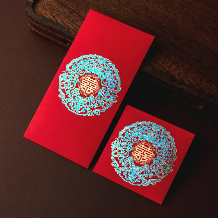 Изготовленный на заказ логотип красный пакет высокого качества модный карман для денег с перерабатываемым бумажным материалом новый дизайн конверт карт использования в подарках