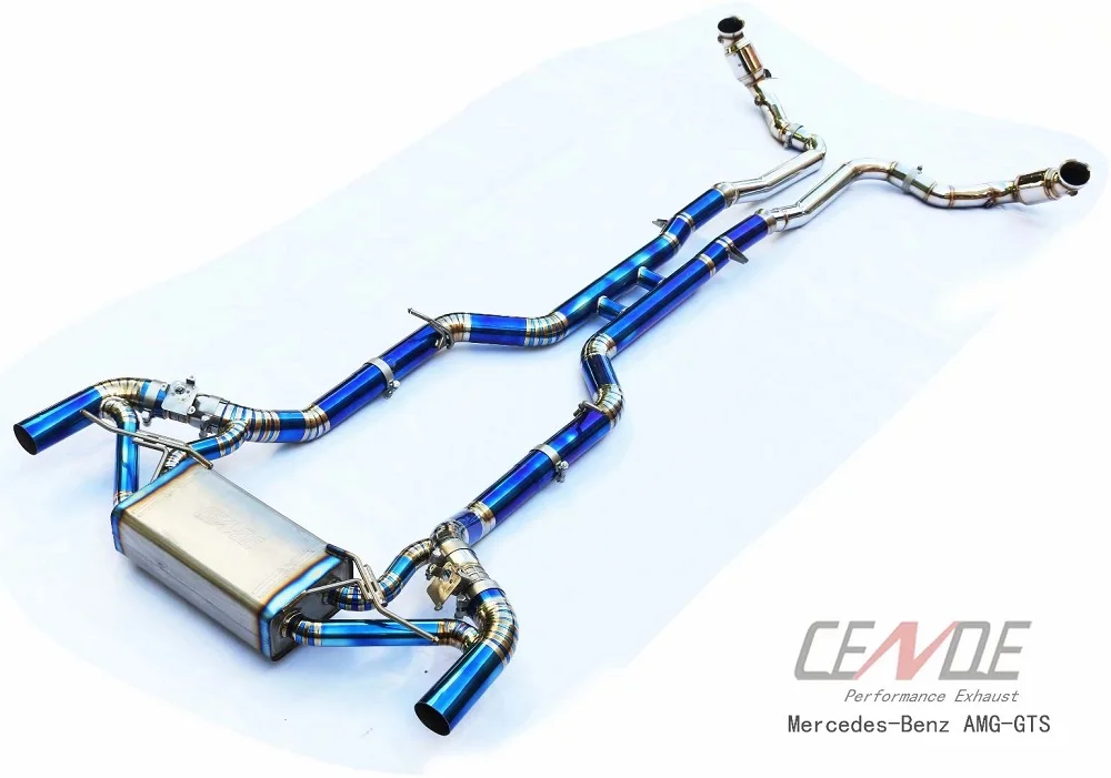 Оригинальный комплект для глушителя выхлопной трубы Catback Для AMG