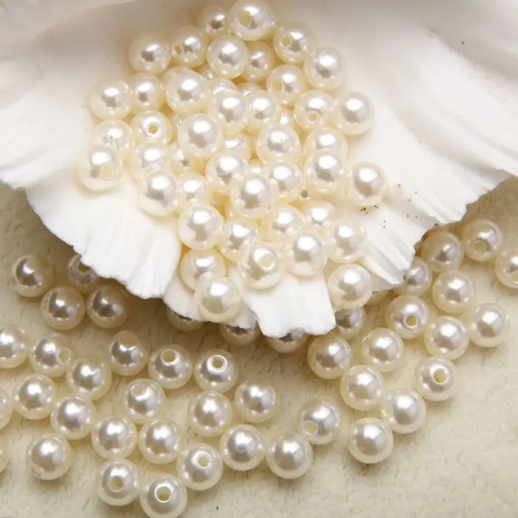 
Duoying perla 3mm-30mm round pearl white abs plastic pearl beads jewelry accessories loose pearls 