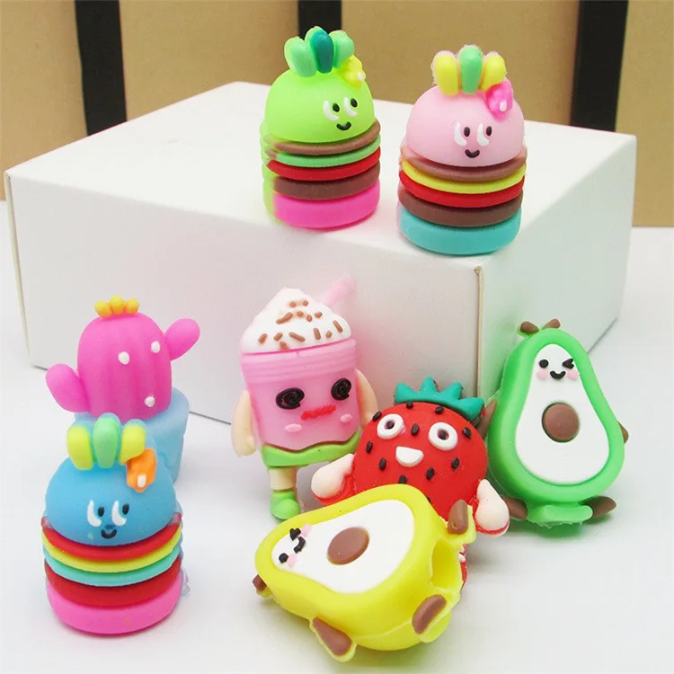 Custom Fidget Pencil Toppers Cartoon Animal Cute Pencil Topper For Kids School Usage