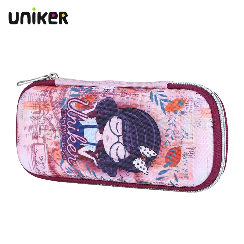 UNIKER Customized Cartoon Pencil Case Shark Pencil Bag Stationary Pencil Box for Boys and Girls