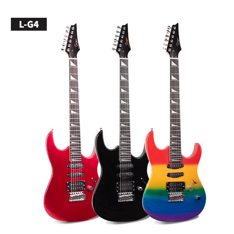 China wholesale factory Smiger high quality best price electric guitar L-G4 basswood guitar