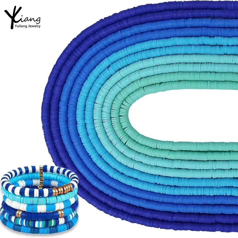 real price wholesale Hot Selling 4mm6mm Flat Circular Polymer Clay Beads DIY Ceramic Jewelry for Earrings  Bracelets Loose Beads