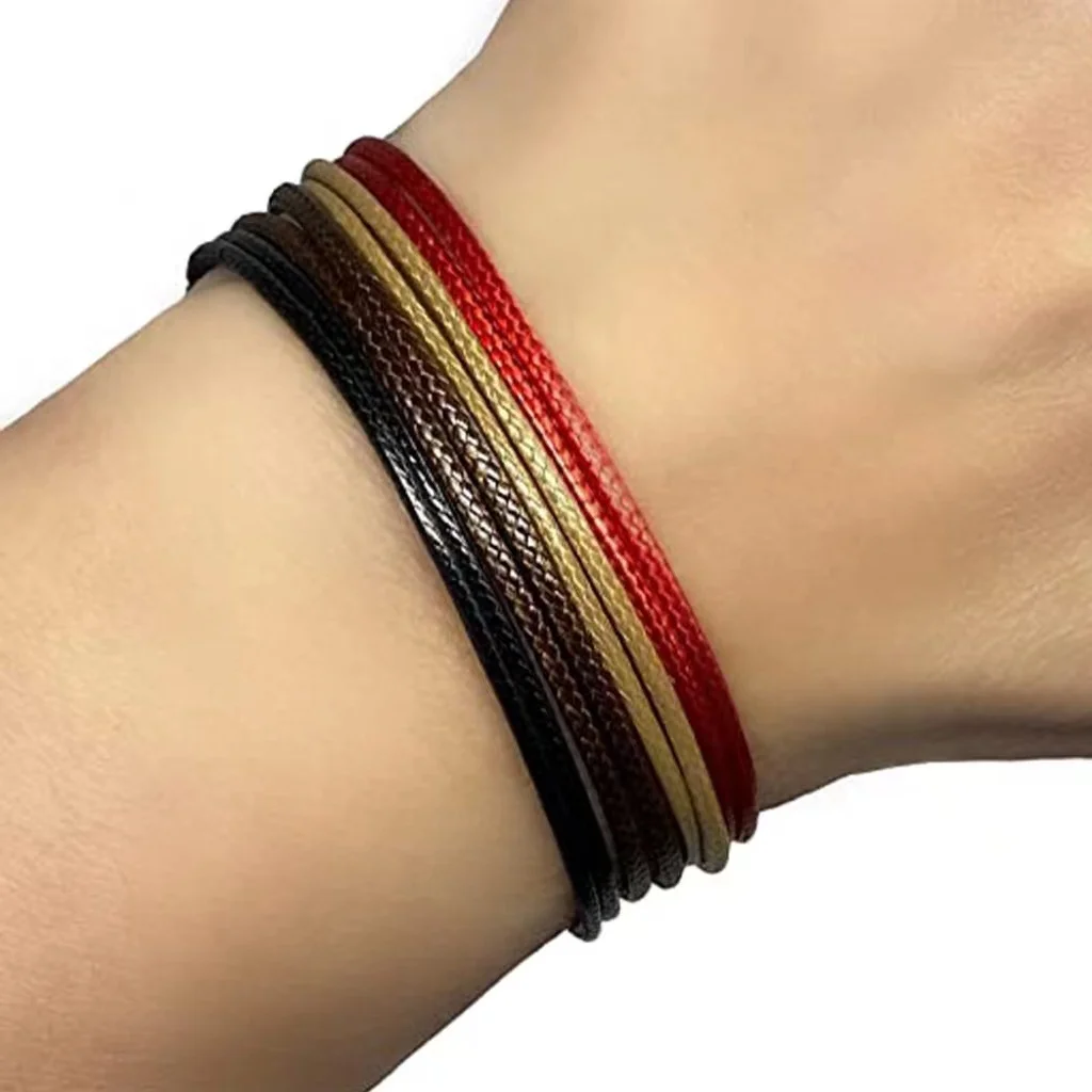 HP Adjustable Cord Bracelet Colorful Unisex Adult Waterproof Nylon leather String Bracelets wholesale