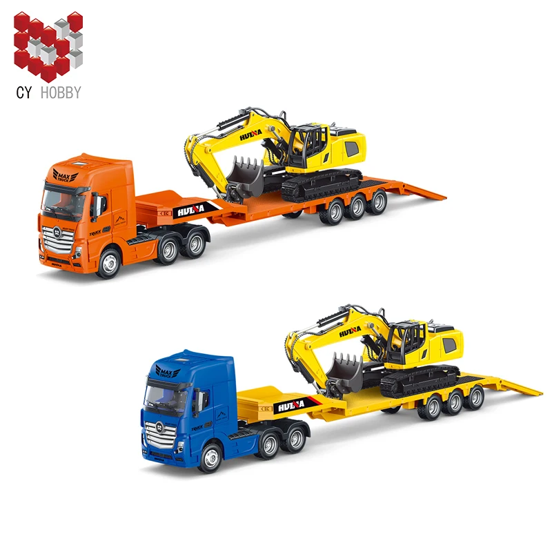 Huina 1729 1/ 50 сплав тяжелый грузовик экскаватор транспортный автомобиль статическая модель детская игрушка