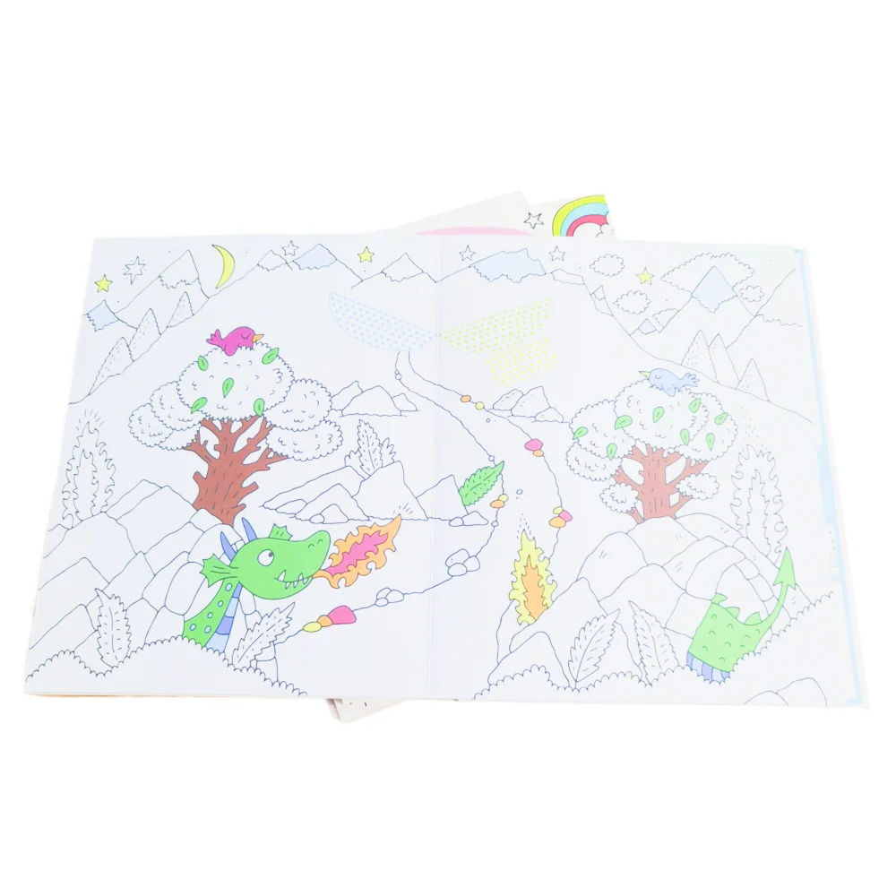 Factory Wholesale Price Film Lamination Paperback Custom Coloring Kids Books Printing