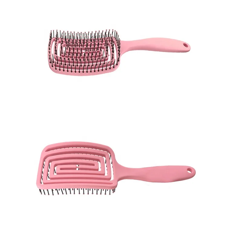 FYD Professional Detangling Hair Brush to 4c Wavy Curly Coily Detangling Hair Combs High Quality Guarantee Women Silicone