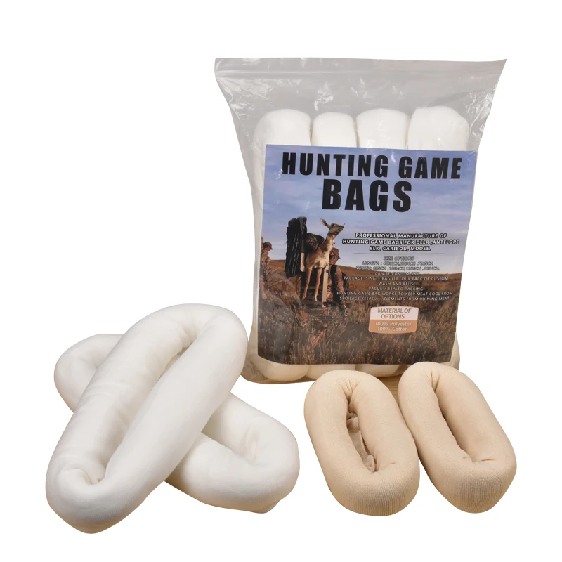 Quarter Rolled Reusable Hunting Game Bag 100% cotton   4 roll  of pack   Hunting Game  Meats Bags