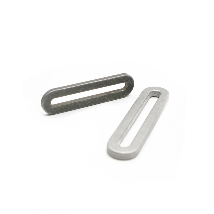 Custom 25mm /38mm/50mm Luggage accessories Inner Width Aluminum Oval Ring Slide Buckle For Webbing Accessories