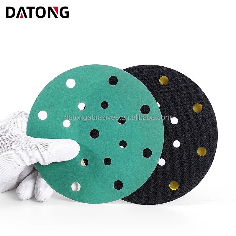 Заводская Высококачественная абразивная наждачная бумага Datong 6 дюймов зернистость 100 круглый керамический зеленый шлифовальный диск для металла и