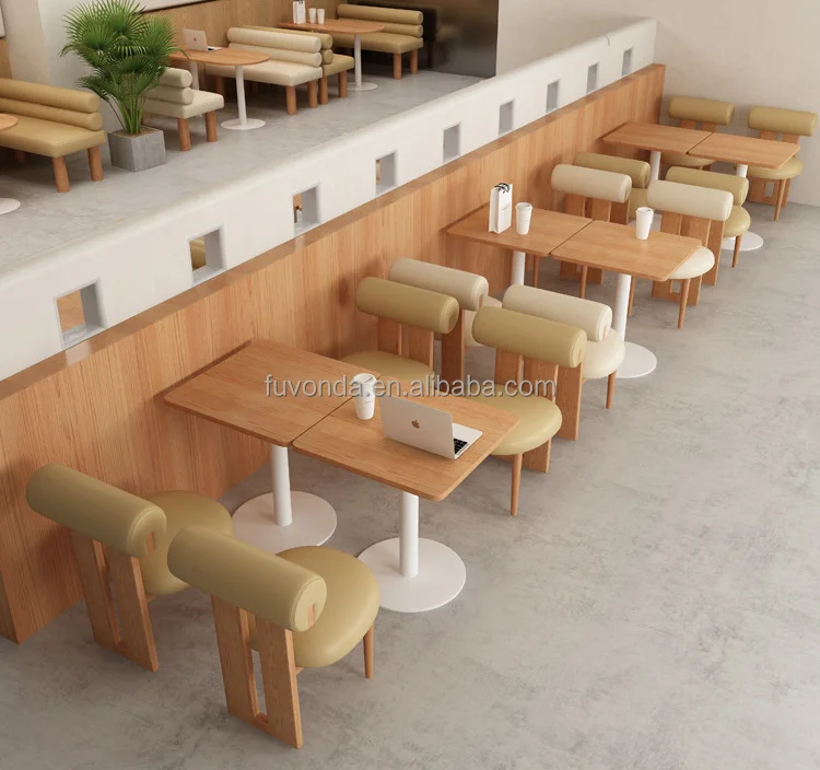 Fancy Color Bakery Shop Interior Design Restaurant Bar Counter Coffee Shop Counter Cafeteria Milk Tea Shop Sofa Table and Chairs