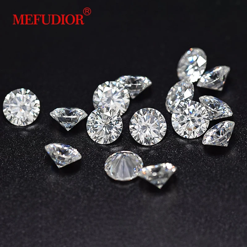 Wholesale Loose Gemstone Synthetic Diamond Small Mini Rough D Color 0.8Mm-2.9Mm Wholesale Melee White Moissanite Diamond