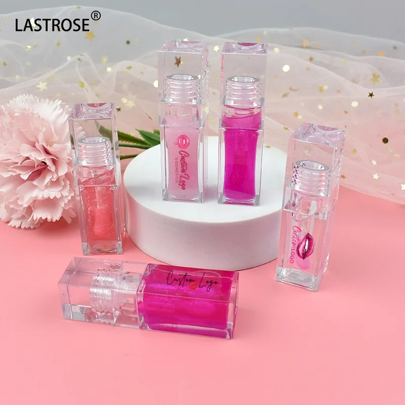 Hot Selling color changed lip oil 7 colors clear lip gloss mini clear tube private label clear lipgloss