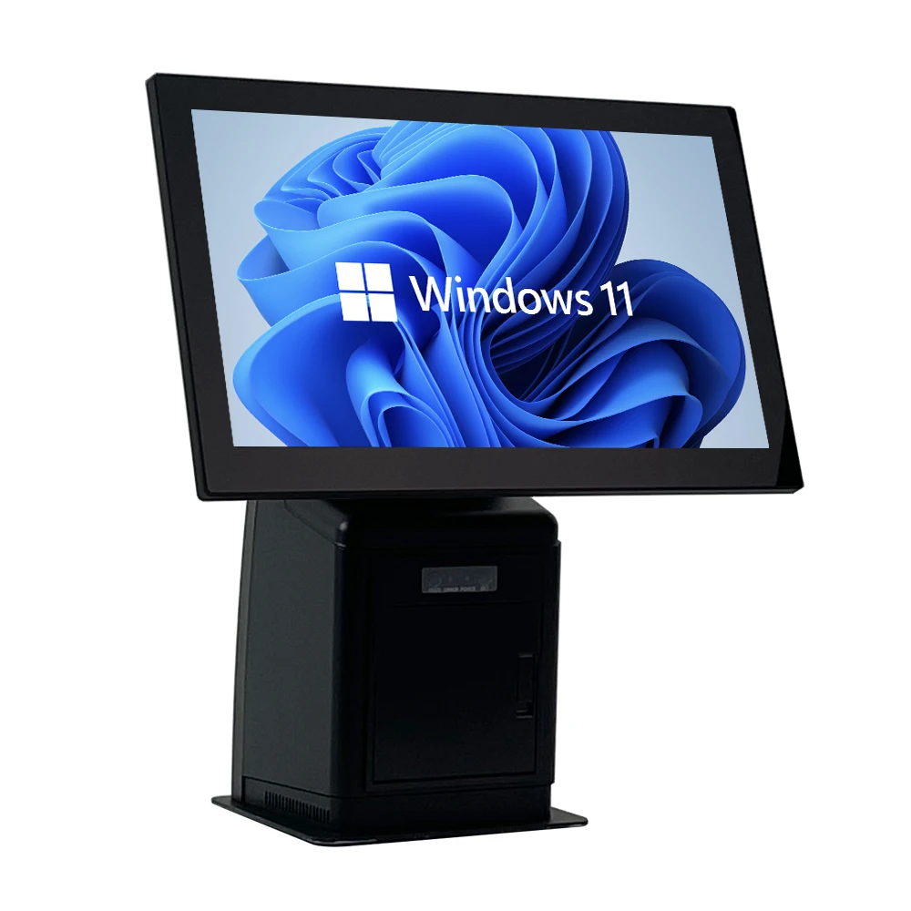Новый двойной одноместный 15 6 Экран настольные системы Pos POS-машина все в одном POS-система кассовый аппарат