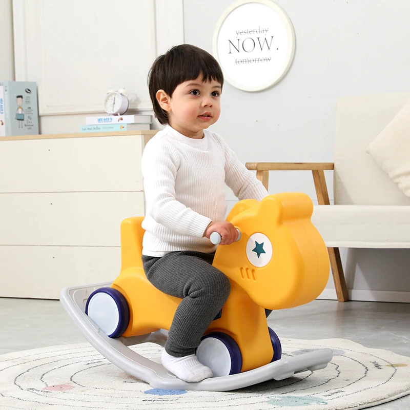 2022 New Modern Rocking Horse Educational Kids Toys Children Girls Rocking Horse
