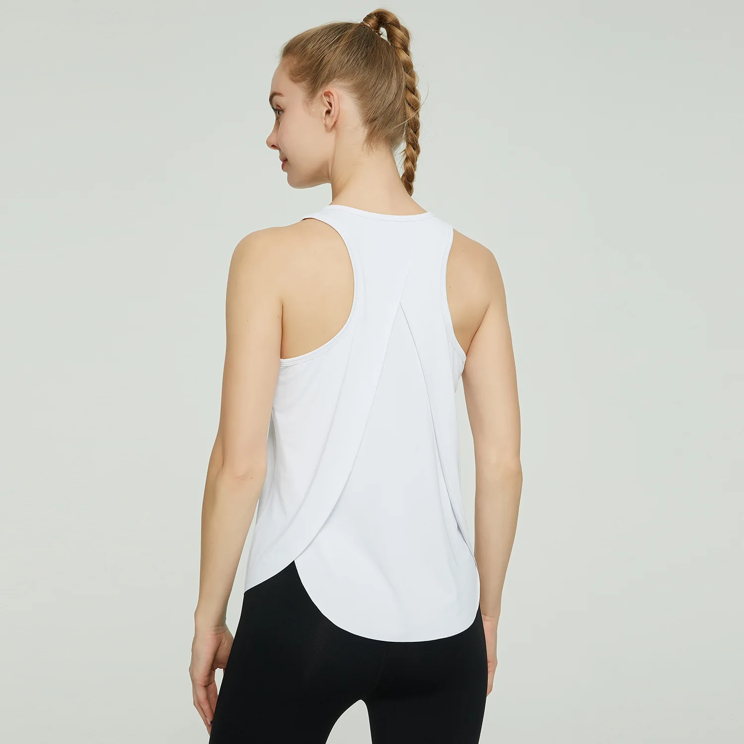 Hot selling Lulu with the same design yoga wear women sports short sleeveless shirt
