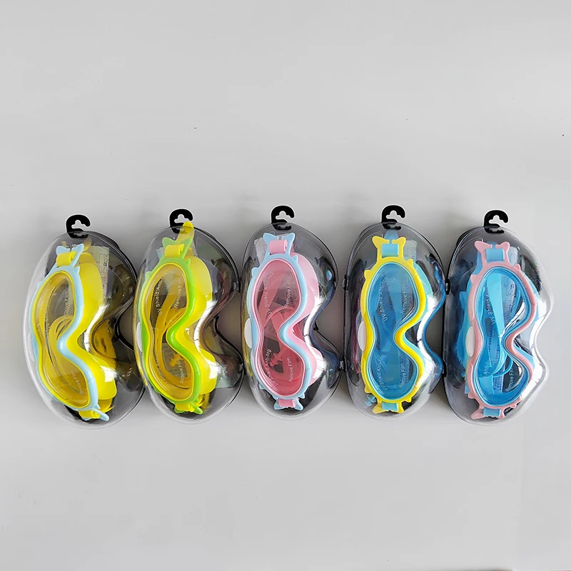 Kids Cartoon Funny Swimming Goggles Wide View Free Swim Goggles Anti Scratch Anti Fog Anti Uv Swimming Glasses