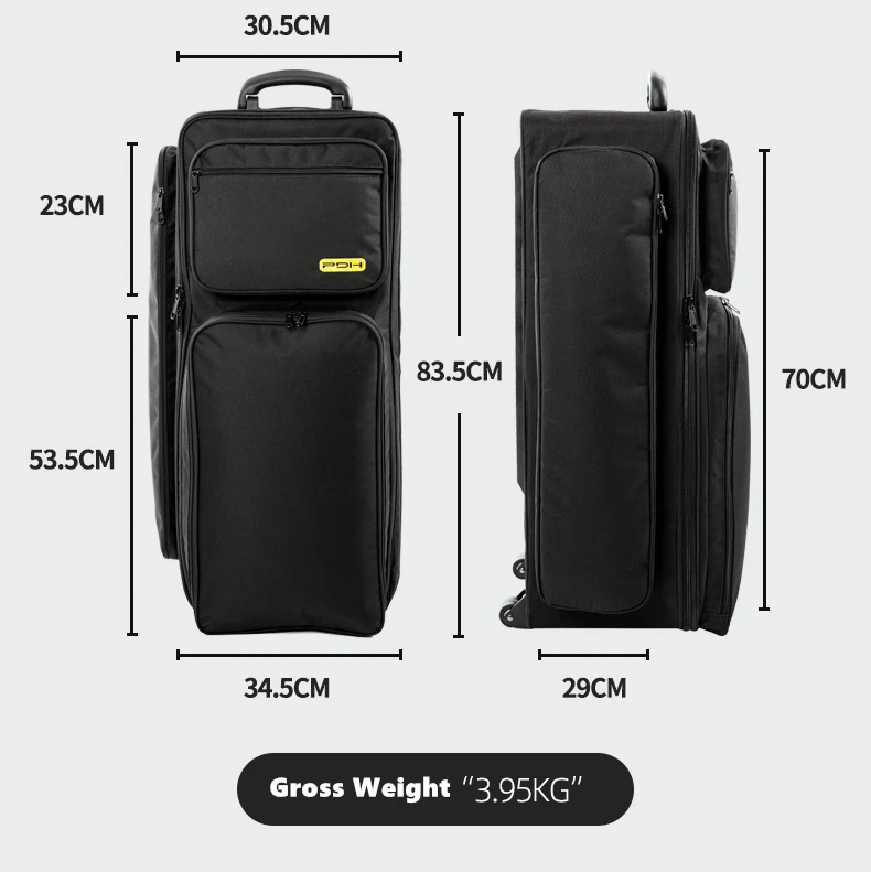 PDH Cymbal stand bag drum hardware bag with wheels