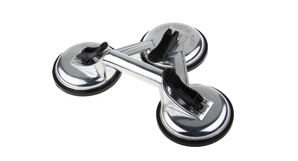 Strong Aluminum Suction Cup Lifter 3 Handles Lifting Sucker Professional Glass Puller/Lifter/Gripper Tool