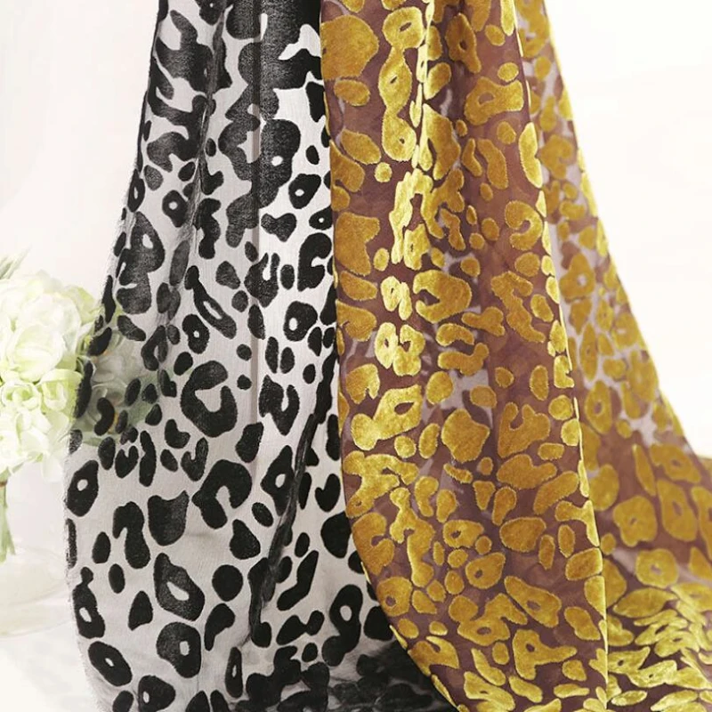 China factory 3d floral burnout textile printing velvet fabric for women dress clothing