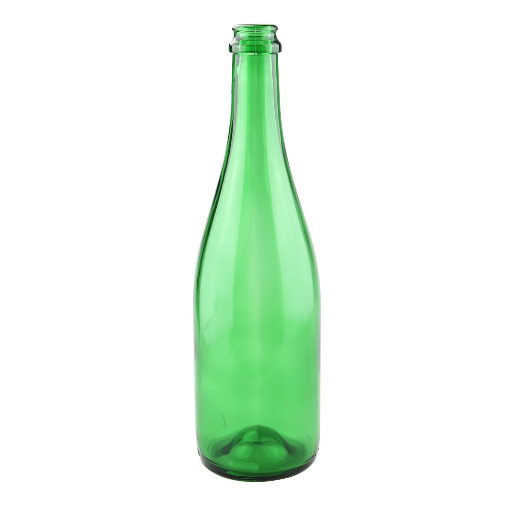 Manufacture Empty 750ml Clear Emerald Green Glass Wine Bottles Whisky Tequila  Packaging Engraving Surface Handling