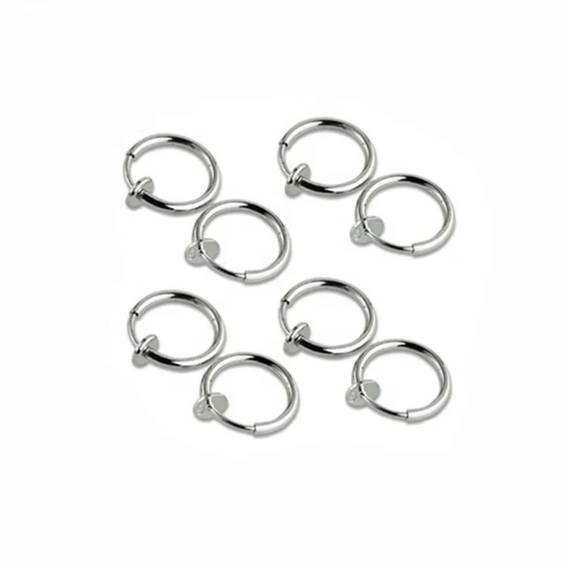 supplier non ear hole spring elastic rod ear ring clicker student imitated clip on earring