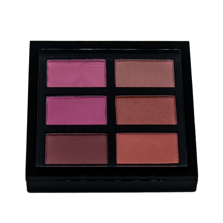 Hot selling makeup powder waterproof face compact 6 colors blush palette private label