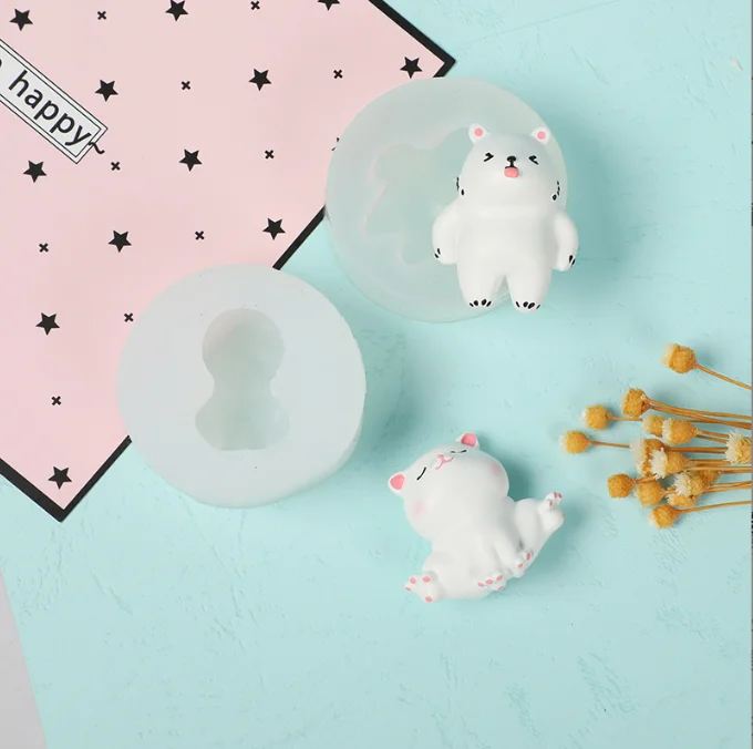 NEW Baking mold Sleepy Mini Corgi Dog Cat Rabbit Penguin Little Raccoon Shiba Inu Silicone Cake Mold Fondant Silicone Mold