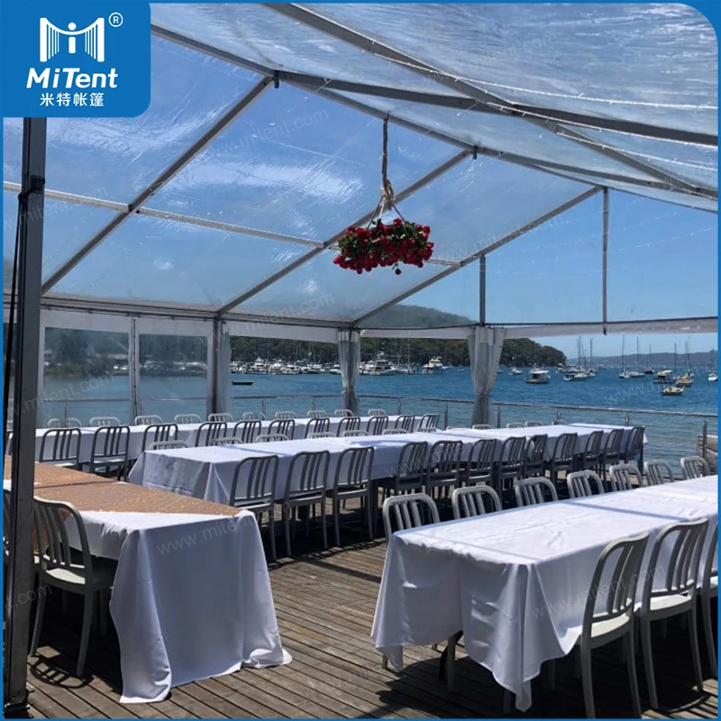 A Frame Luxury Wedding Tent 15x30 Glass Marquee Tent Outdoor Restaurant Tent
