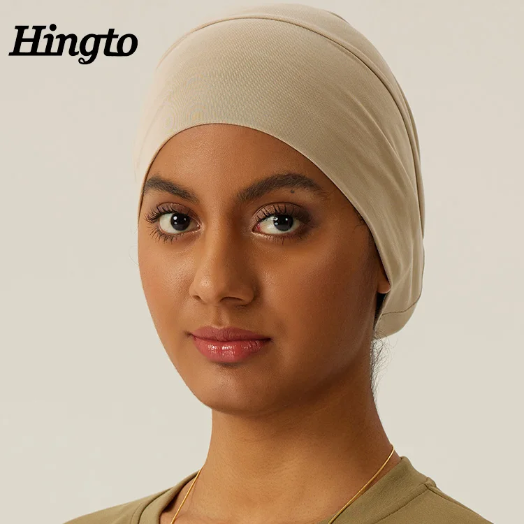 Wholesale Custom Premium Plain Jersey Inner Cap Hijab For Muslim Modal Solid Color Muslim Hijab Innercap