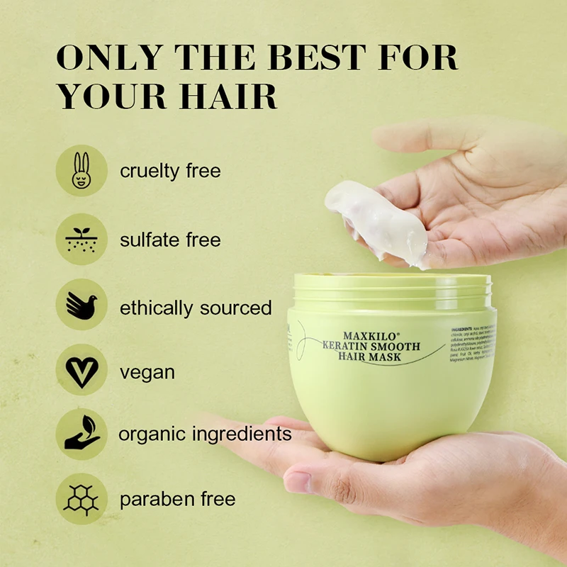 Private Label Hair Mask Treatments Nourishing Damage Repair Keratin Hair Mask