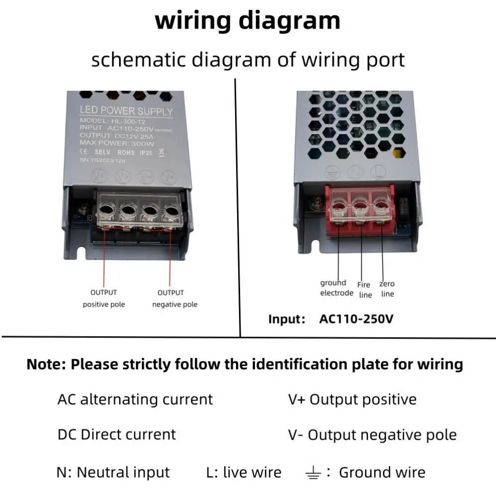 30W Pixel Ultra Thin Led Driver Switching Power Supply 12V 24V 60W 120W 400W