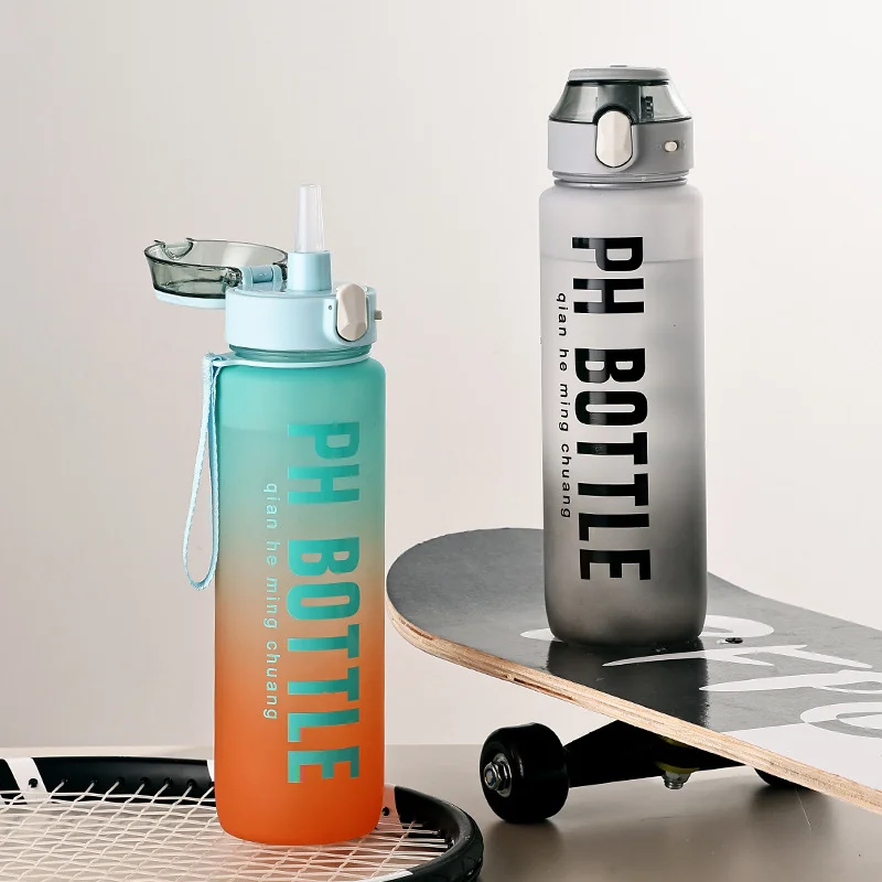 New Arrival Travel Bottle Sports Clear Leak Proof Portable 750ml 1000ml Plastic BPA Free Water Bottle for Girls