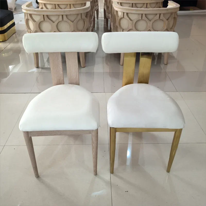 Relax Cafe Teak Chair Lobby Leather Barcelona Arm Sofa French Throne Minimalist Base Color Plank Steel White Solid Wood Bench