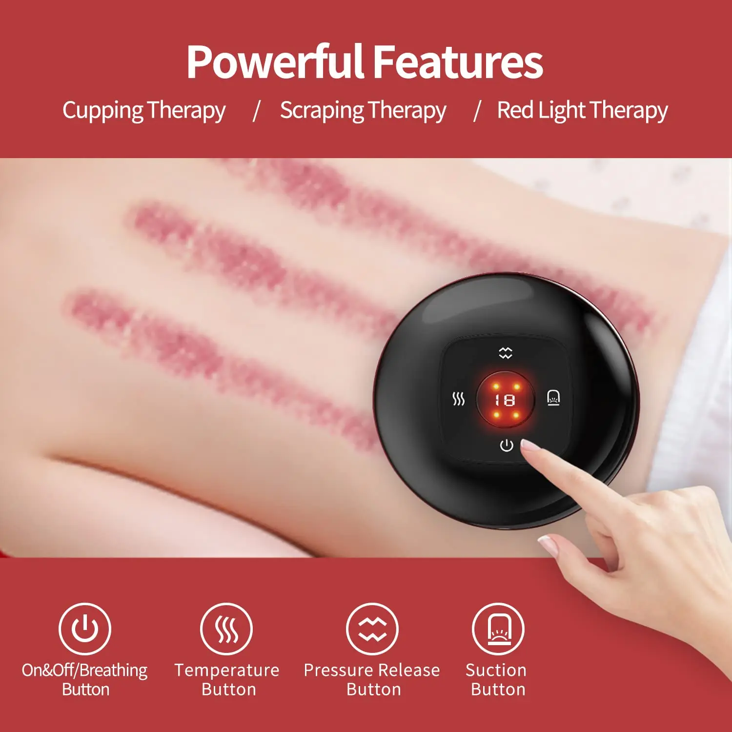 OEM Chinese Vacuum Therapy Cupping Cups Machine Massager Tool Smart Electric Cupping Device