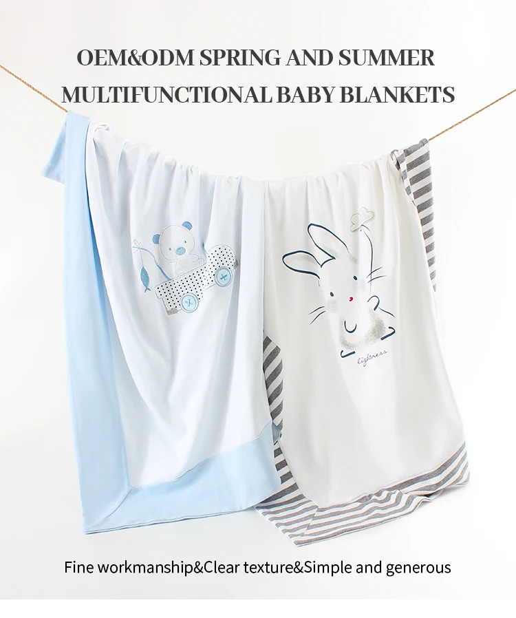 Wholesale Customized Cheap Hot Sale Super Soft Comfortable Printed Design Infant Swaddle Custom Baby Boys Girls Blankets