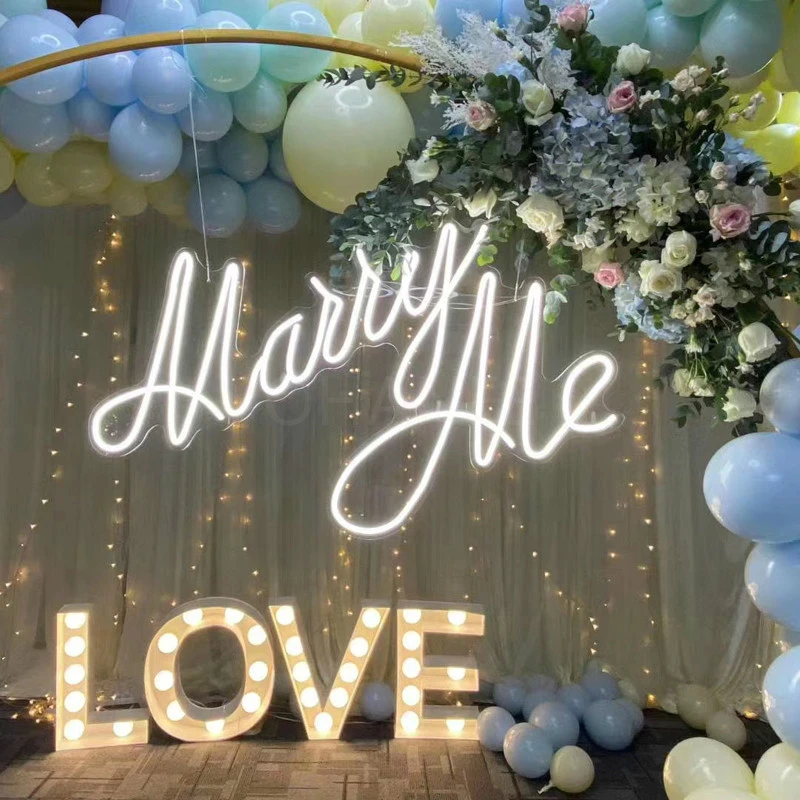 China Factory Led Lighting Acrylic Led Neon Logo Signage Wedding Party Bar Custom Made Neon Sign