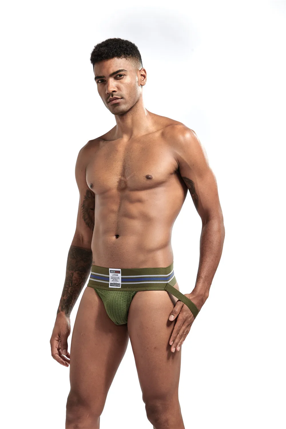 Thick Hormones Show Strong Muscle Backless Boys Fashion Jockstrap Sexy  Men Underwear Thong