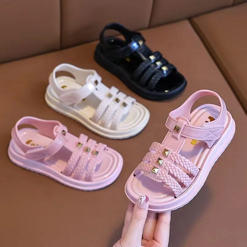 Footwear wholesale PVC Children sandal Summer girls Slides slipper  kidsBeach Sandals Shoes
