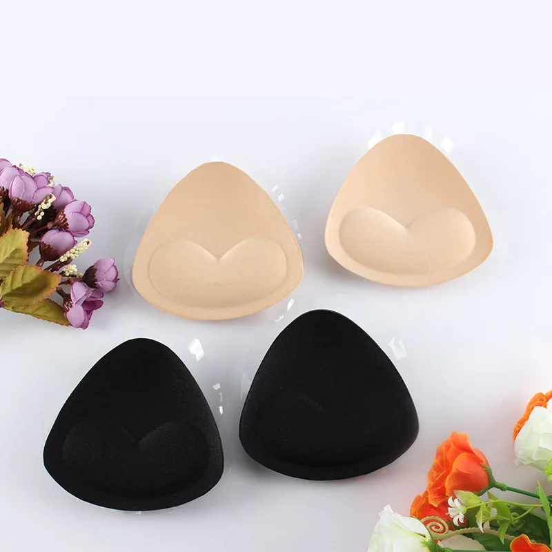 silicone bra pad heart shape bra insert breathable invisible push up silicone bra padded