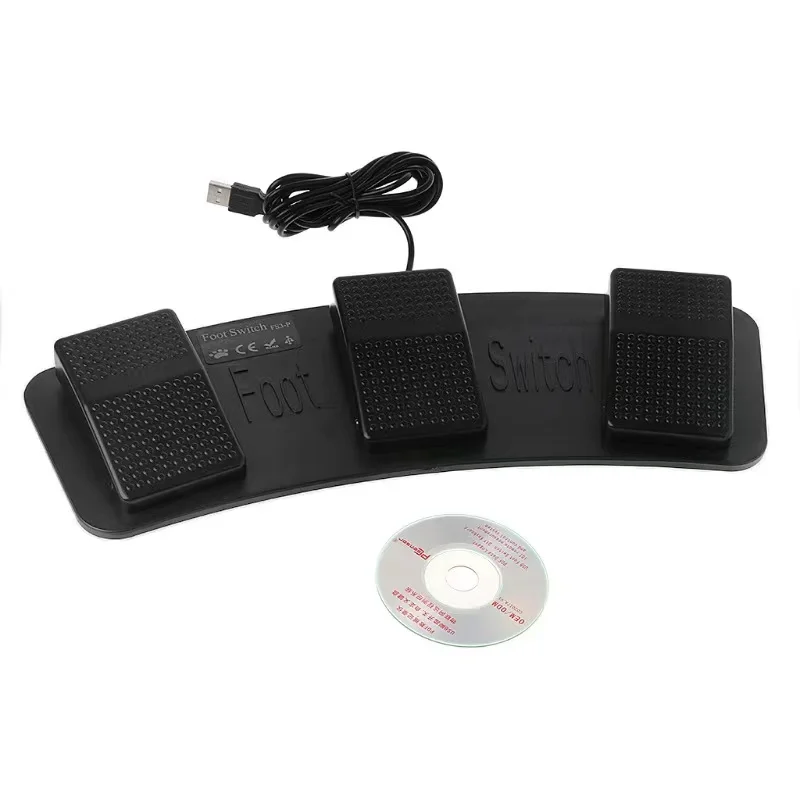 USB Triple Foot Switch Control Key Customized Computer Keyboard mouse Action Pedal for Medical Devices