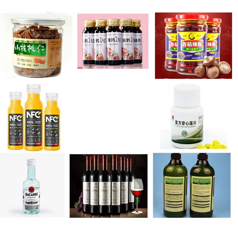 United States United Kingdom Canada Australia Round Bottles Water Wine Glass Bottle Labeling Machine with Best Quality