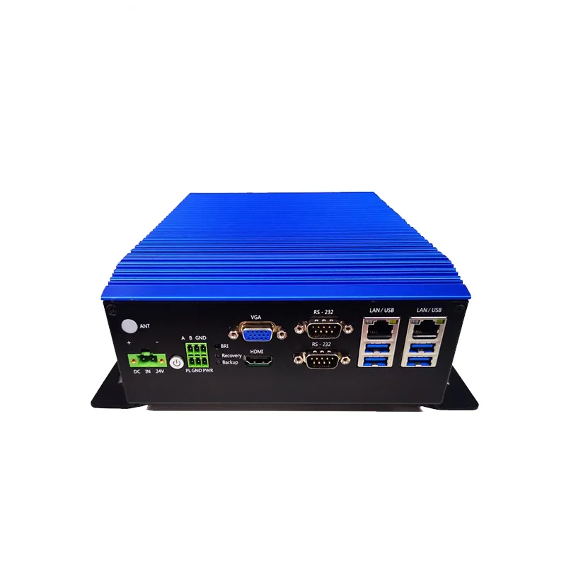 Высокопроизводительная станция сервер четырехъядерный процессор I3 I5 I7 безвентиляторный мини-ПК Встроенный промышленный