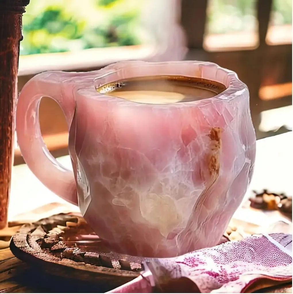2024 Factory Wholesale 400ml Like Mineral Crystal Coffee Mugs Resin Cups Customizable Packaging Novelty Cup