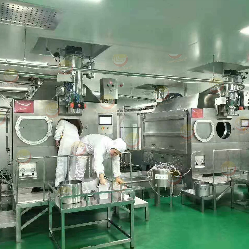 Commercial industrial 500kg/h rotary nut almond peanut sugar chocolate coating  machine