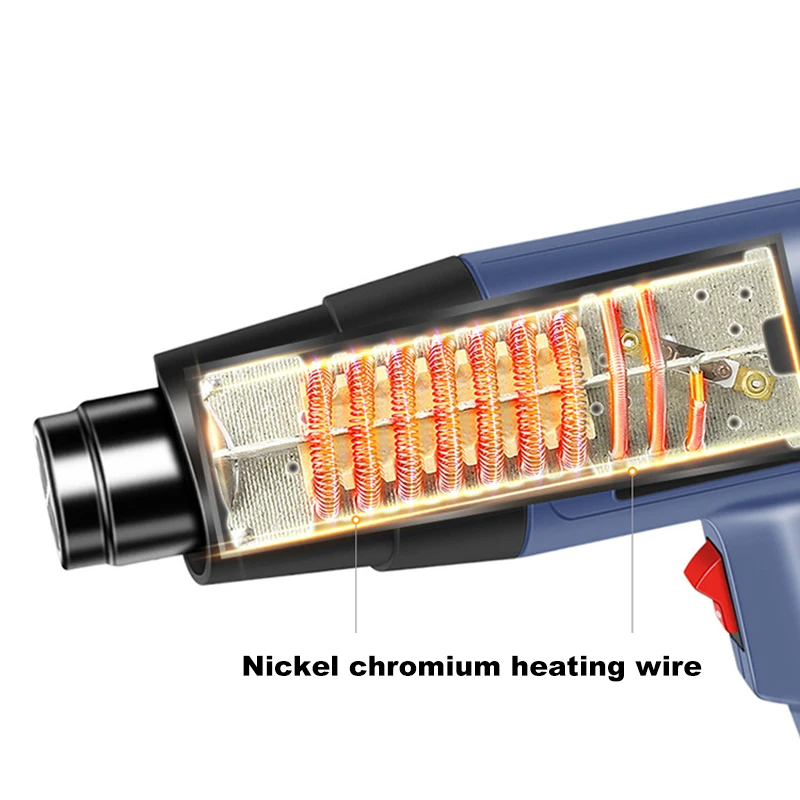 Industrial Electric Heat Gun mini handheld 2000W heat guns machine Hot Air gas for shrink wrap,auto film,curved pipe
